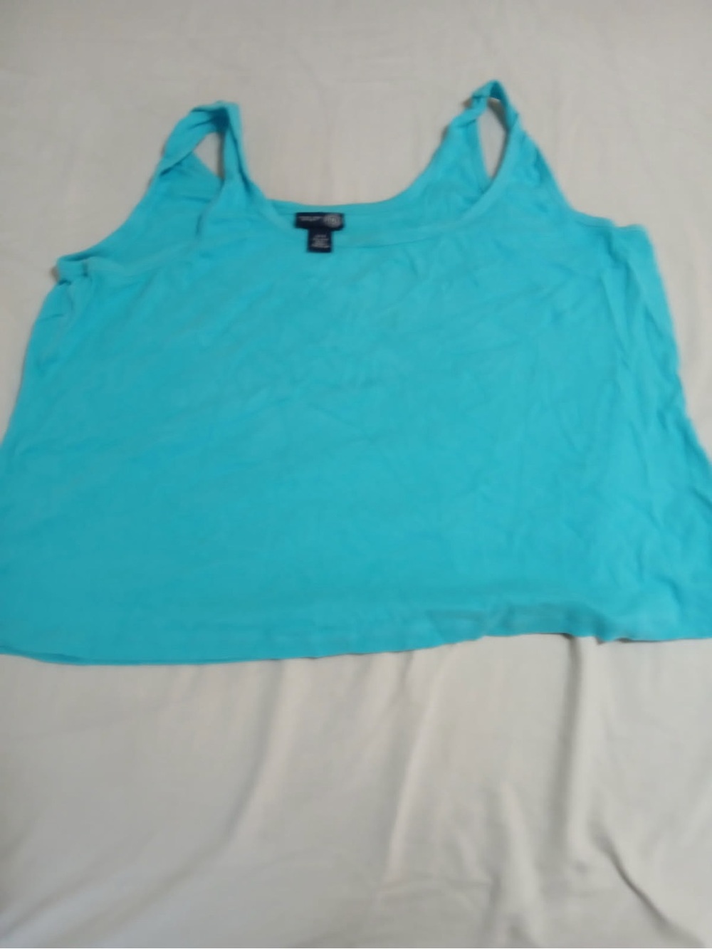 Forever 21 Turquoise Scoop Neck Tank Top